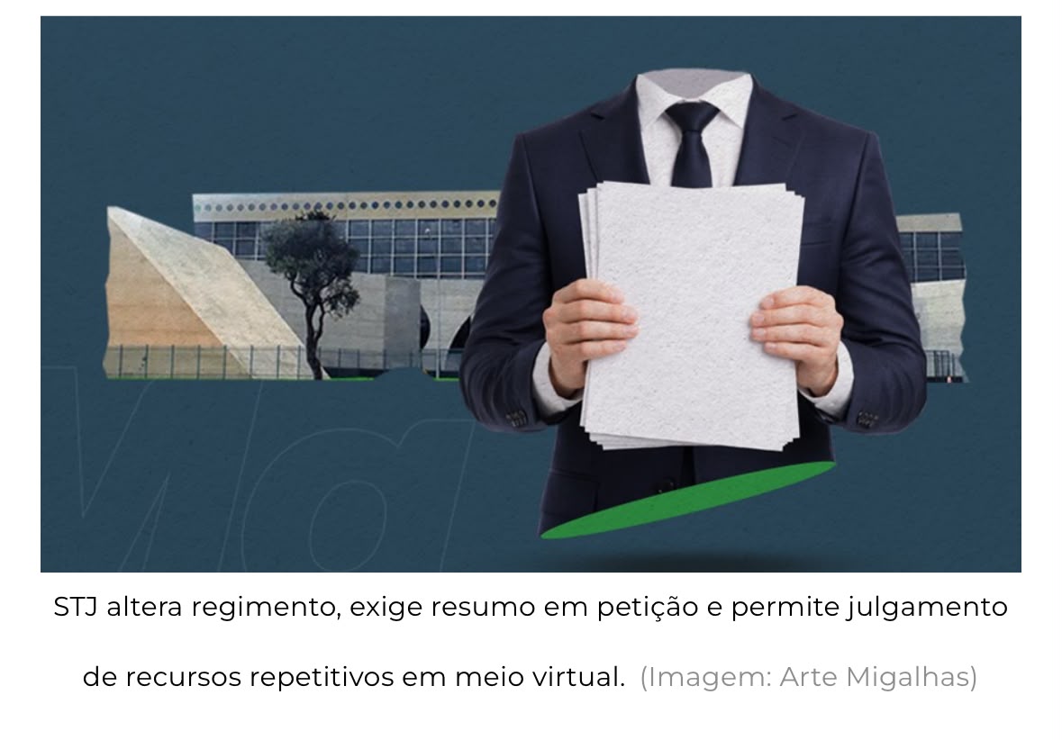 STJ altera regras para petições e julgamentos virtuais